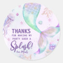 Search for little girl birthday party stickers Our little mermaid