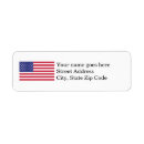 Search for american flag return address labels Blue