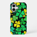 Search for green lucky clover pattern iphone cases Shamrock