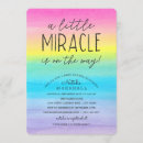 Search for miracle baby shower invitations Watercolor