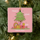 Search for peace love joy christmas tree decorations Cute