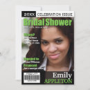 Search for magazine cover bridal shower invitations Trendy