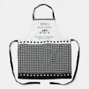 Search for black and white gingham aprons For her