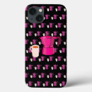Search for love coffee iphone cases Pink