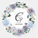 Search for floral monogrammed stickers Elegant