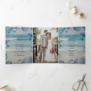 Search for trifold wedding programs Beach