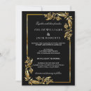Search for silk wedding invitations Black