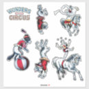 Search for circus act stickers Vintage