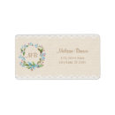Search for forget me not return address labels Vintage