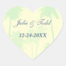 Search for green tree wedding stickers Tropical