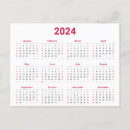 Search for business calendar postcards Minimalist