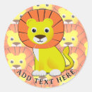 Search for cute baby lion stickers Safari