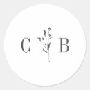 Search for botanical wedding stickers Typography