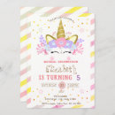 Search for floral unicorn 1st birthday invitations Watercolor