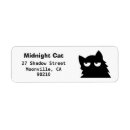 Search for black cats return address labels Kitty