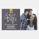 Search for modern save the date stickers Rustic