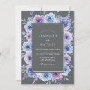 Search for blue and lavender wedding invitations Floral