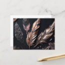 Search for black feathers postcards Pink
