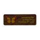 Search for chinese return address labels Butterfly