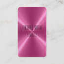 Search for pink shiny metallic business cards Stainless