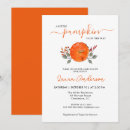 Search for pumpkin baby shower invitations Cute