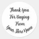Search for business name stickers Black and white