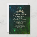 Search for green and black quinceanera invitations Tiara