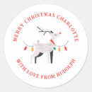Search for elegant reindeer stickers Merry christmas