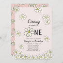 Search for daisy 1st birthday invitations Baby girl