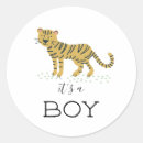 Search for tiger baby shower stickers Jungle