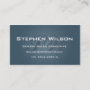 Search for front business cards Blue