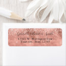 Search for pink and gold return address labels Glam