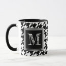 Search for black and white houndstooth mugs Elegant