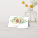 Search for sunflower place cards Rustic