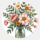Search for jar wedding stickers Floral