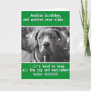 Search for funny brother birthday cards Dog