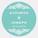 Search for teal wedding stickers Blue
