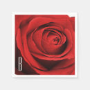 Search for red rose napkins Chic
