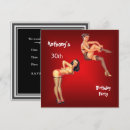Search for pinup girl invitations Red