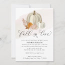 Search for white pumpkin bridal shower invitations Fall