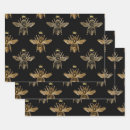 Search for black and gold gift wrap Bee