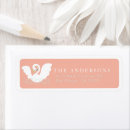 Search for pink princess return address labels Swan