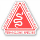 Search for venom stickers Danger
