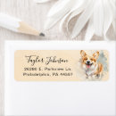 Search for pembroke corgi return address labels Dog