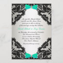 Search for mint green and black wedding invitations White