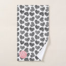 Search for pink black hearts bath towels Modern