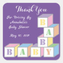 Search for purple baby shower stickers Unique