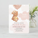 Search for pink teddy bear baby shower invitations Clouds