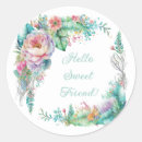Search for floral bouquet stickers Typography