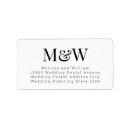 Search for newly weds return address labels Couple